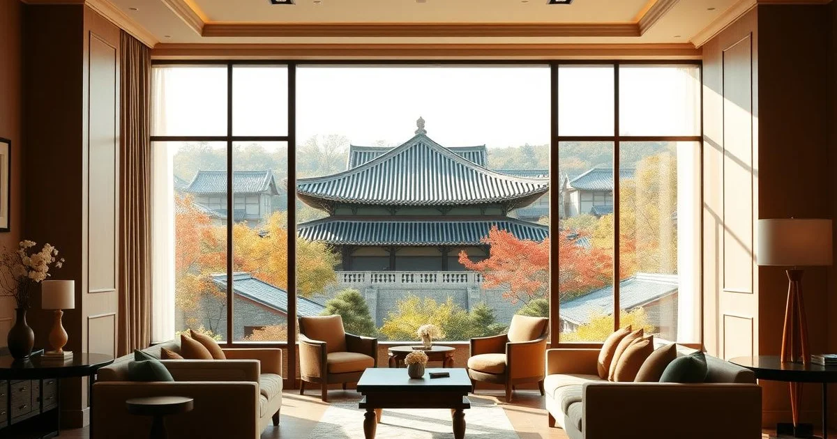 광화문 고궁 근처 도심 호텔 전경