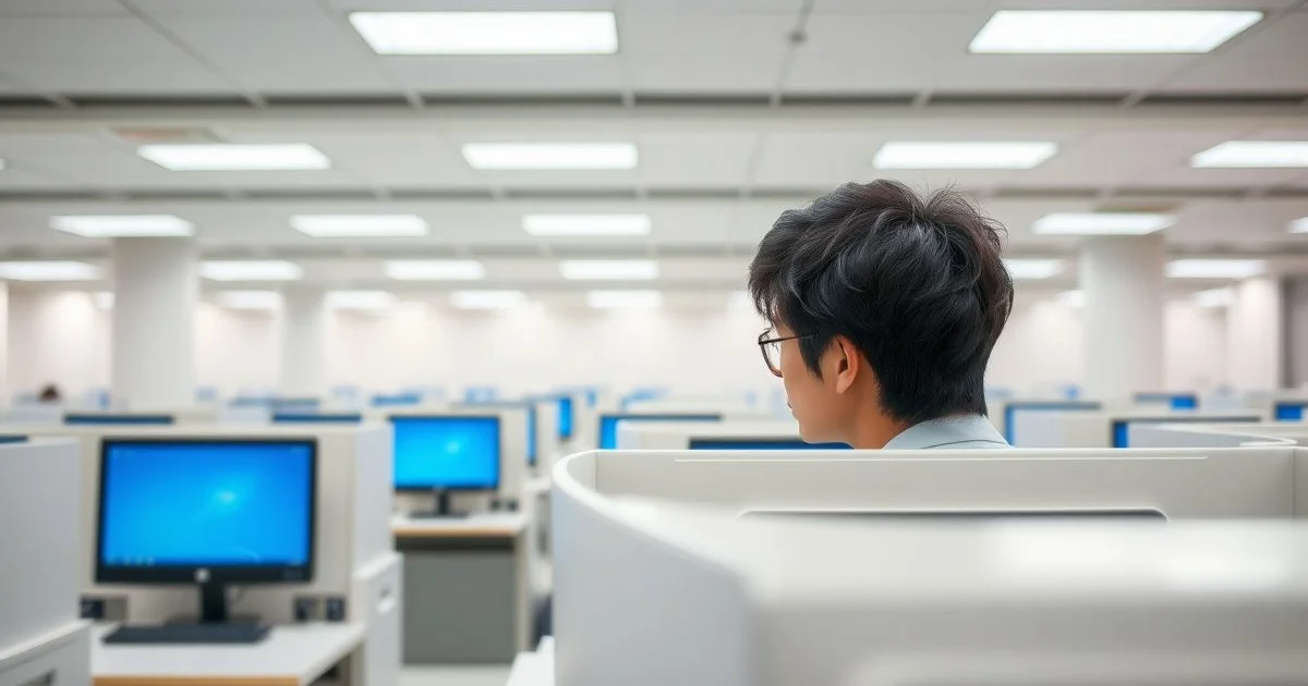 전기기능사 CBT 시험장 컴퓨터 좌석
