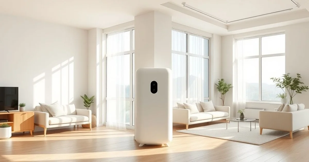 원룸과 거실 공기청정기 면적 비교