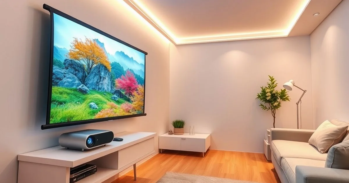 고화질 빔프로젝터로 본 선명한 영상